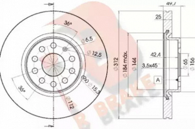 R BRAKE 78rbd25618 -  